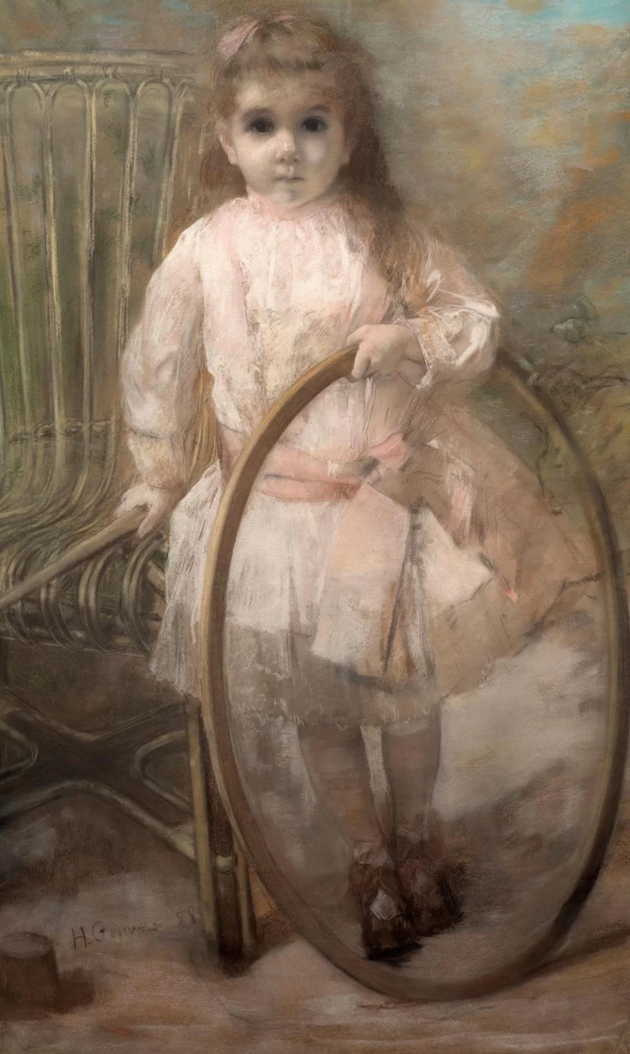 105-Ritratto di Cécile Cazet con cerchio